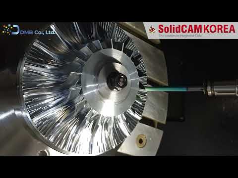 [SolidCAM] 동시5축 가공_블레이드 가공 테스..
